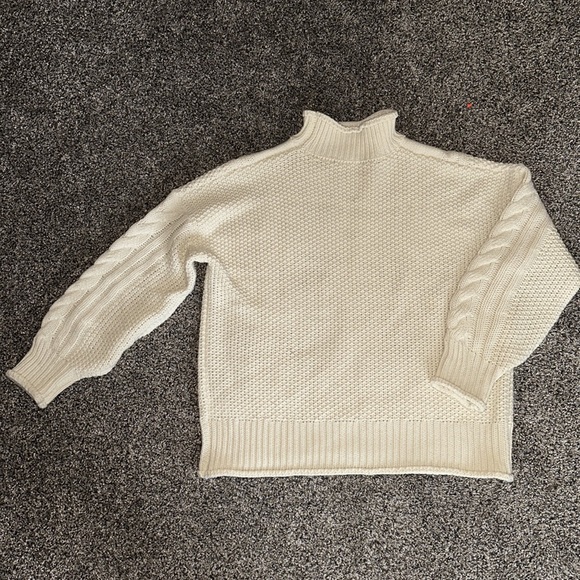 White Chunky Knit Sweater - Picture 2 of 3